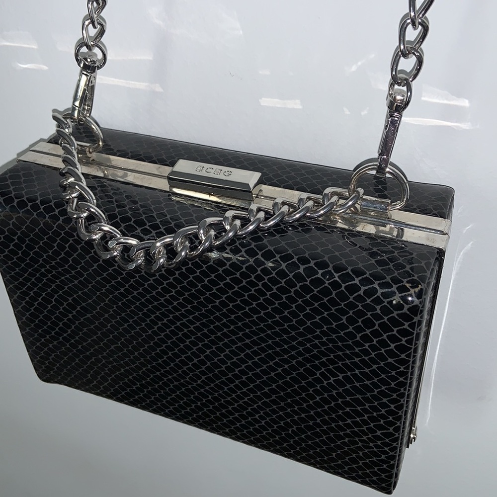 BCBG squared long chain crossover bag
